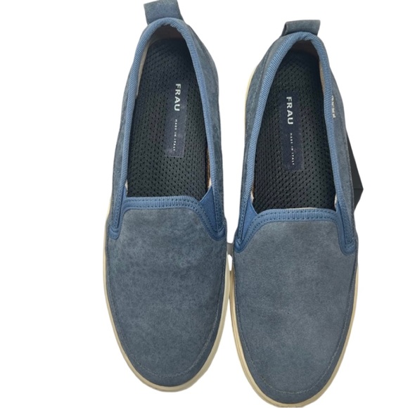 Frau Made in Italy Blue Suede Slide on Sneaker Size EU 38 and US 7.5. - Picture 2 of 6
